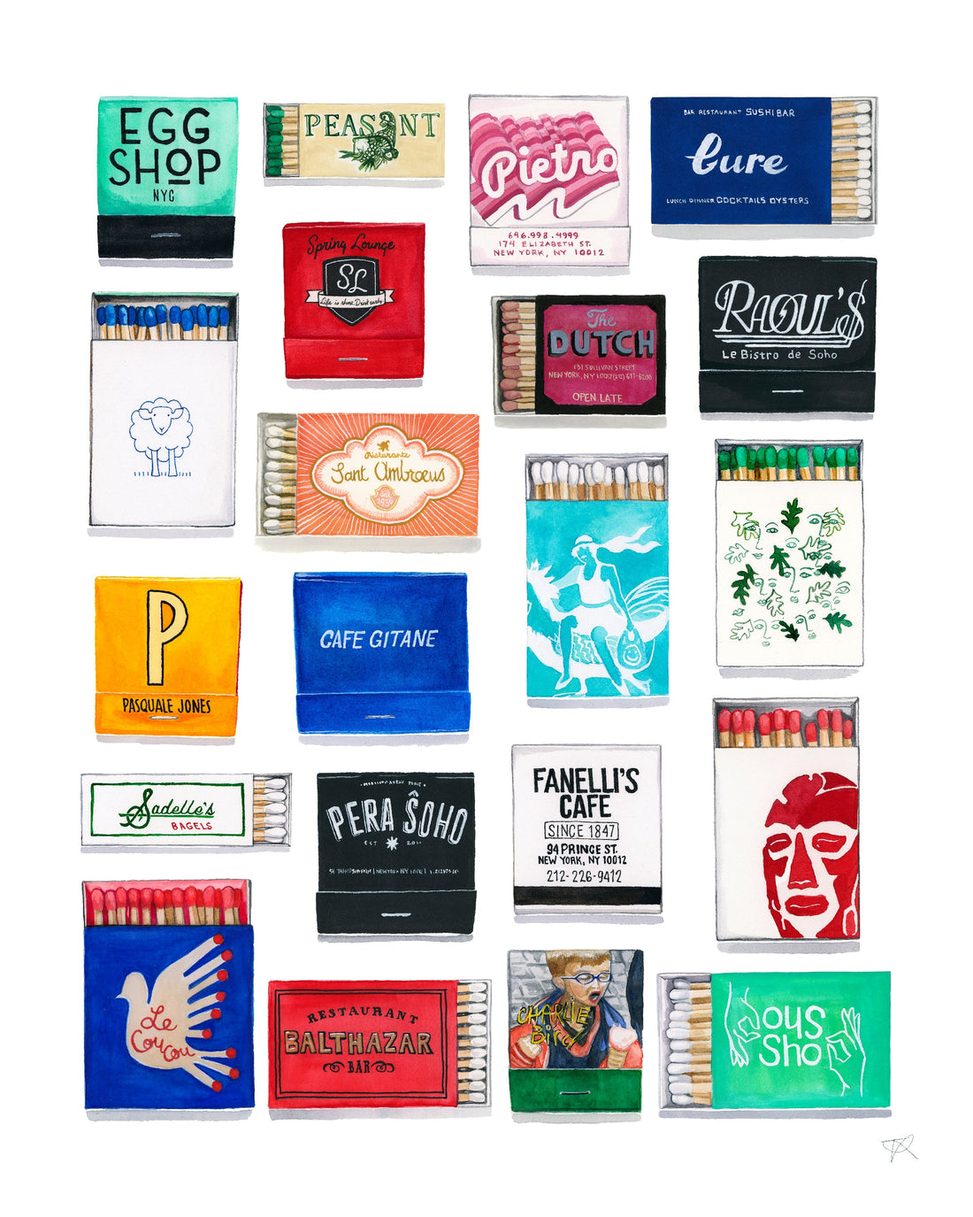  Soho & Nolita Matchbook Collection