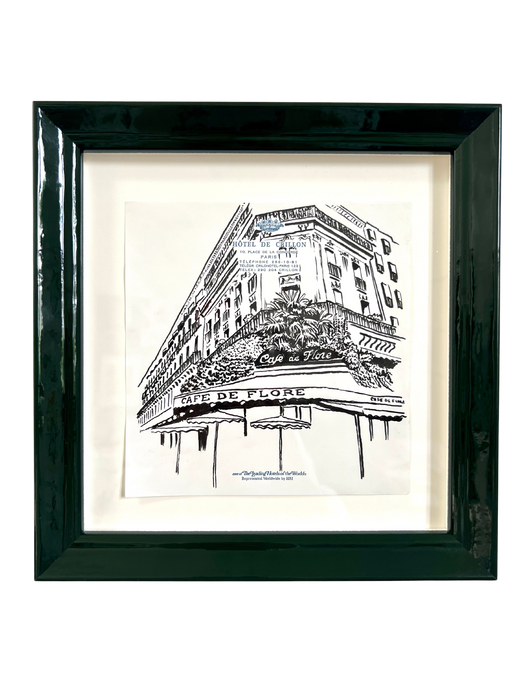 Cafe de Flore No. 2 - Framed