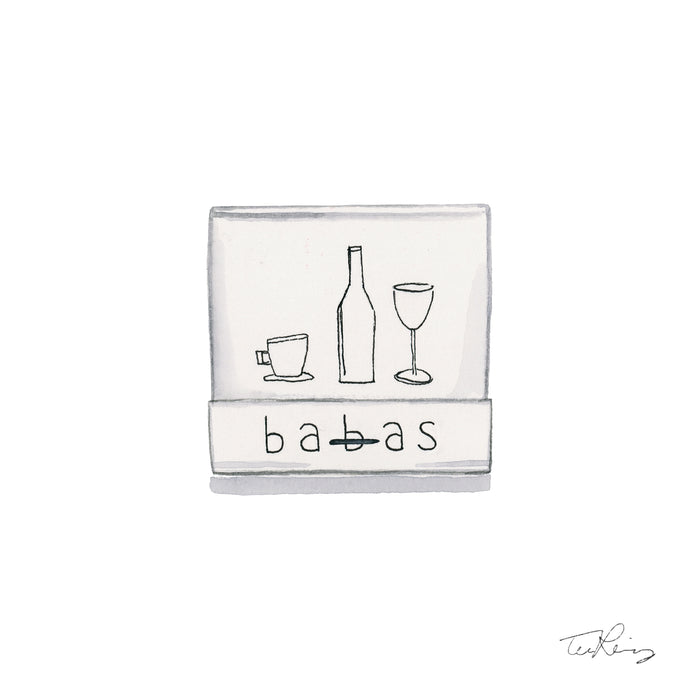 Babas Matchbook Print
