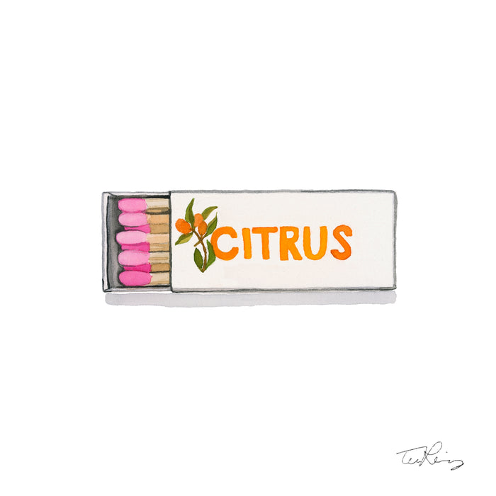 Citrus Club Matchbook Print