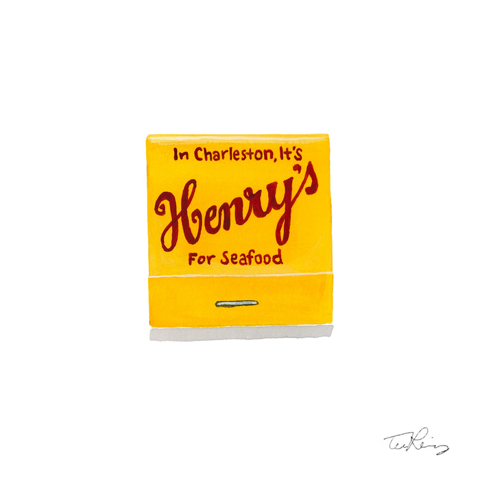 Henry's Matchbook Print