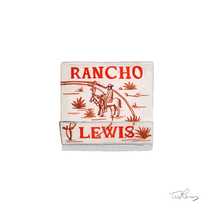 Rancho Lewis Matchbook Print