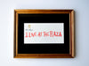 I Live At The Plaza (Framed)