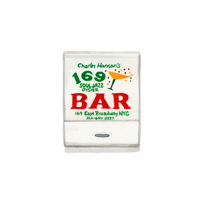169 Bar Matchbook