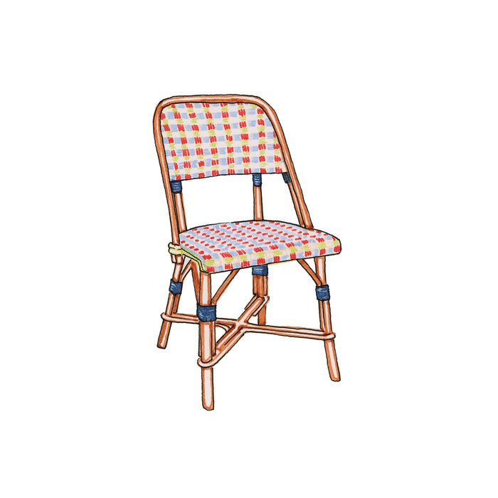 Checkered Bistro Chair