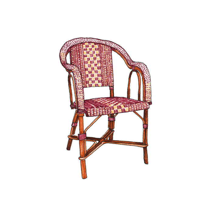 Red Bistro Armchair