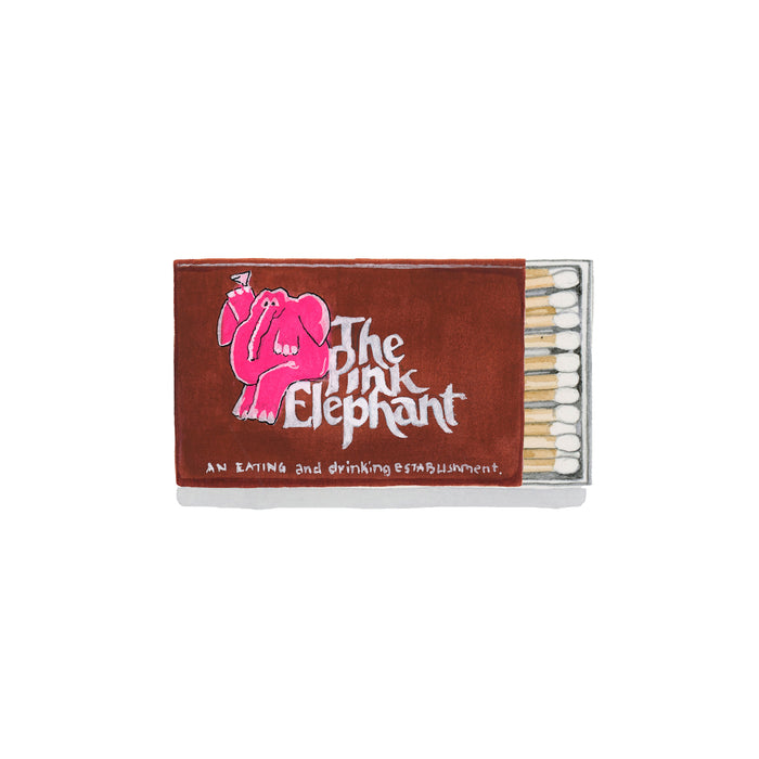 The Pink Elephant Matchbook