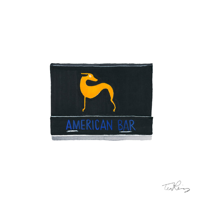 American Bar Matchbook Print
