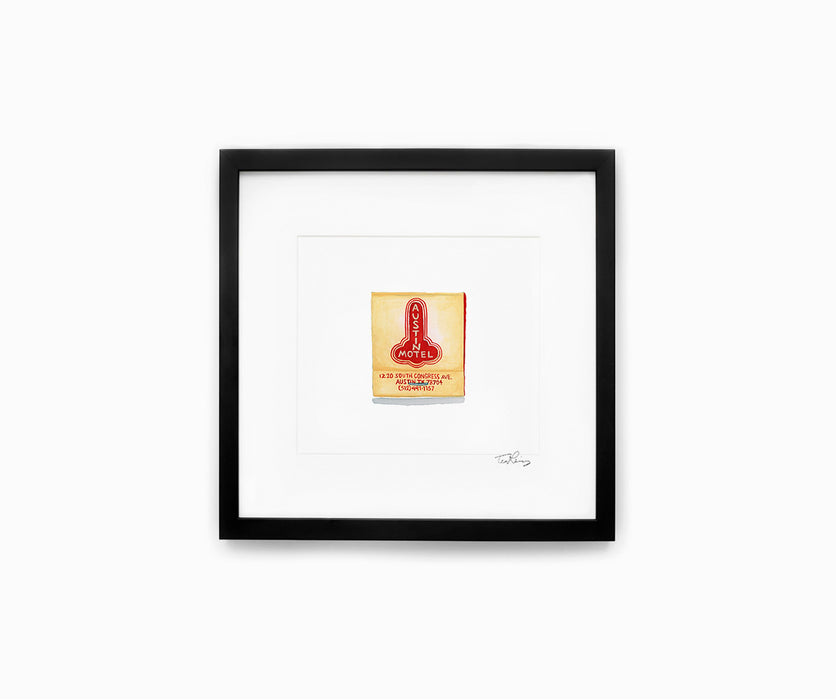 Austin Motel Matchbook Print