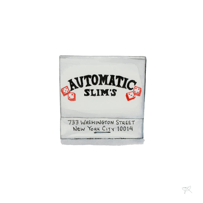 Automatic Slims Matchbook Print