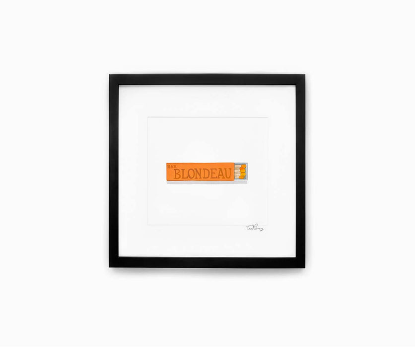 Bar Blondeau Matchbook Print
