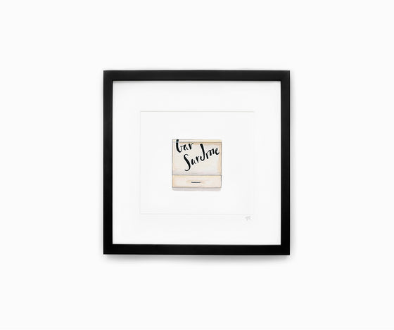 Bar Sardine Matchbook Print