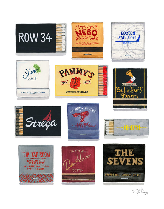 Boston Matchbook Collection Print