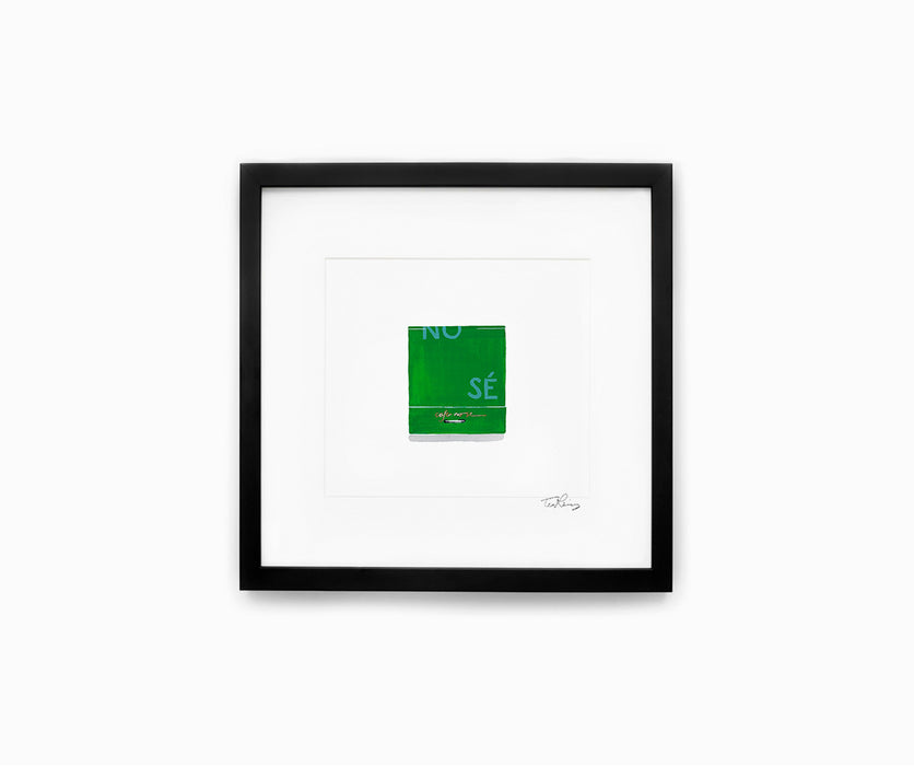Cafe No Se Matchbook Print