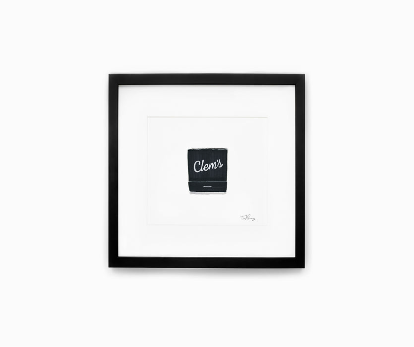 Clems Matchbook Print