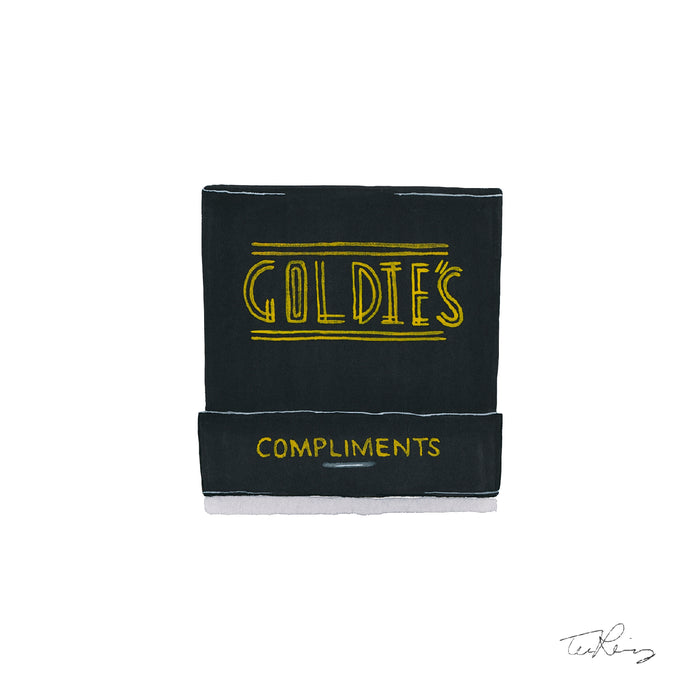 Goldie's Matchbook Print