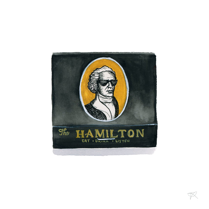 The Hamilton Matchbook Print