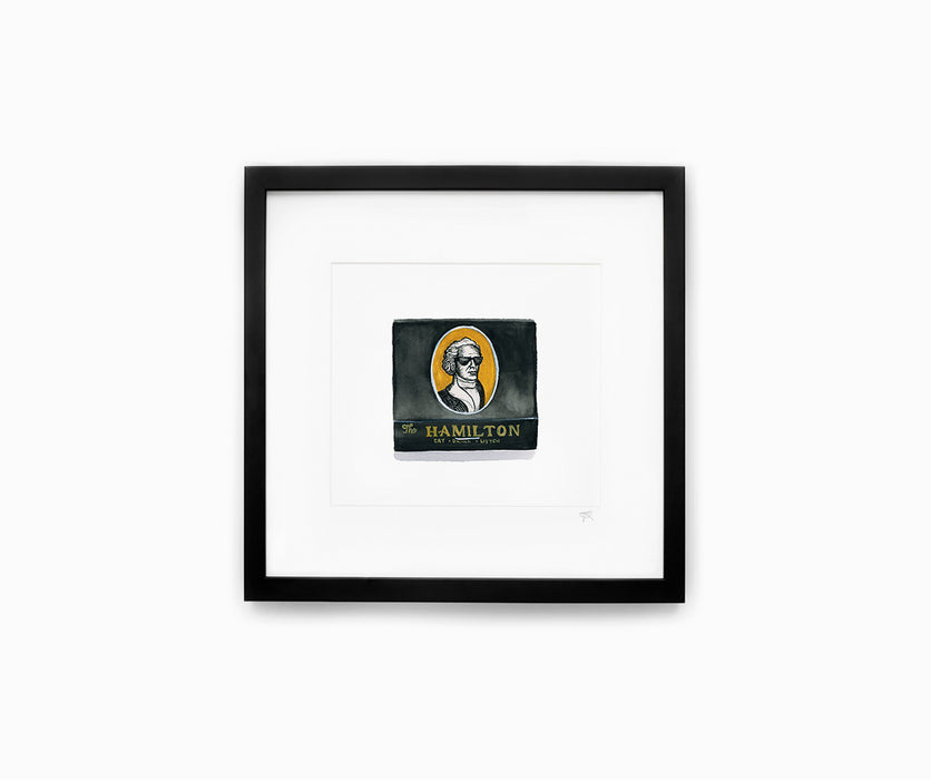 The Hamilton Matchbook Print