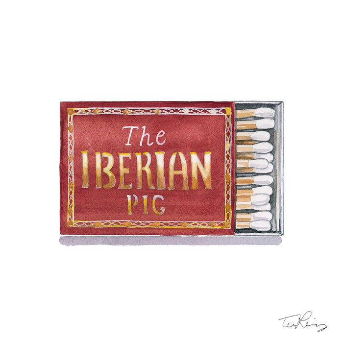 Iberian Pig Matchbook Print