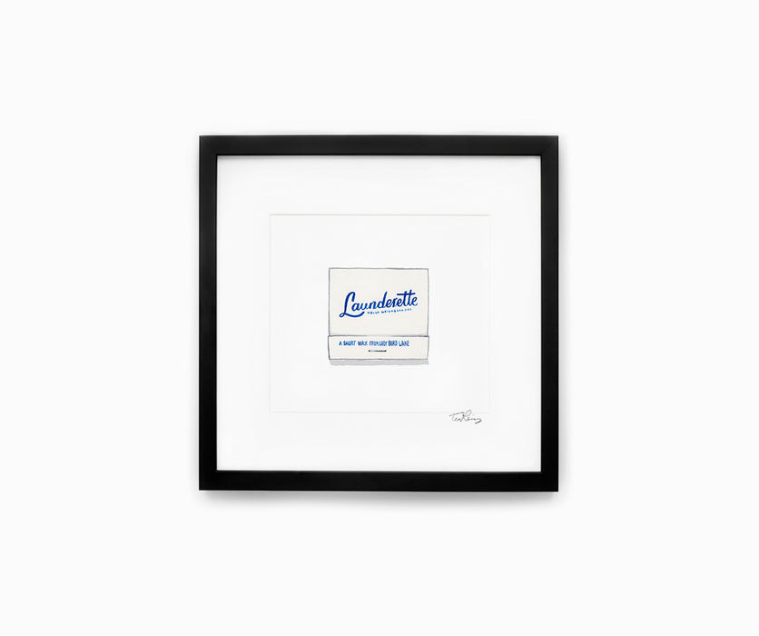 Launderette Matchbook Print