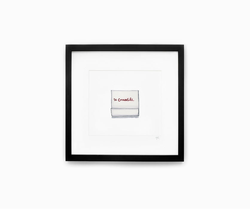 Le Crocodile Matchbook Print