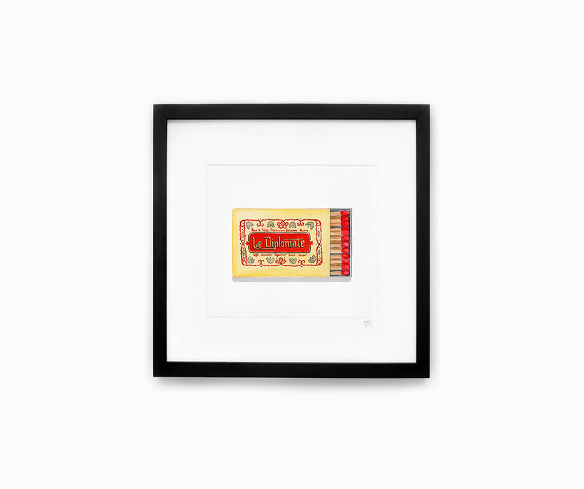 Le Diplomate Matchbook Print