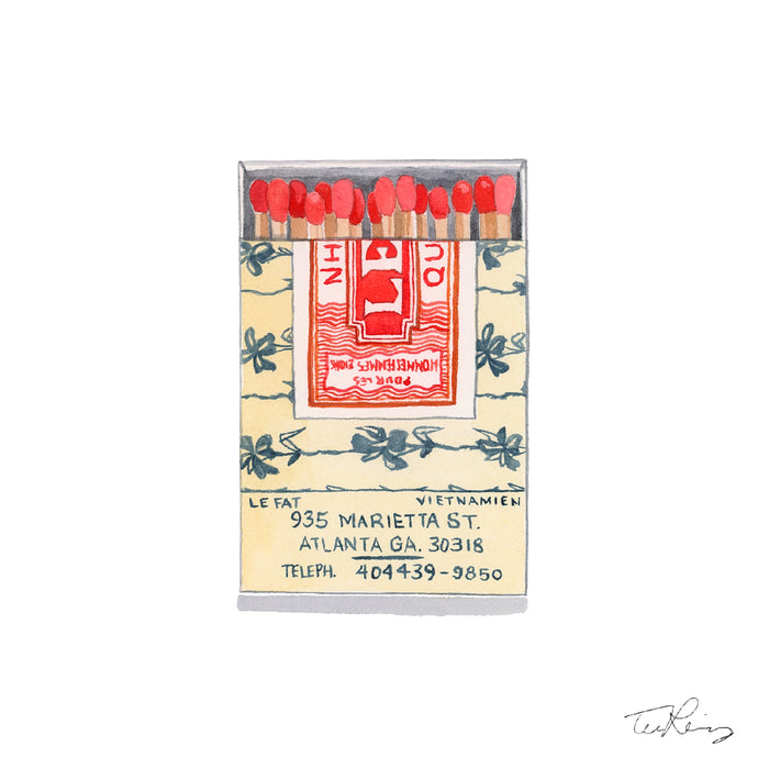 Le Fat Matchbook Print