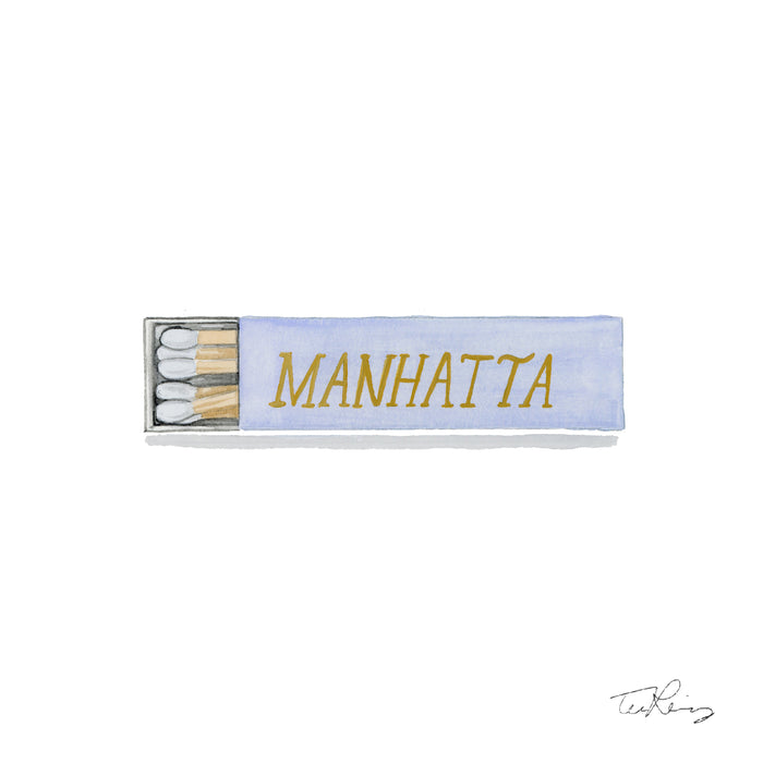 Manhatta Matchbook Print