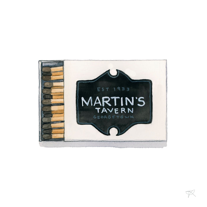 Martin's Tavern Matchbook Print