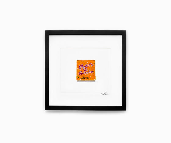 Matt's El Rancho Matchbook Print