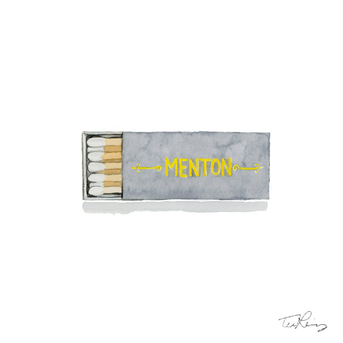 Menton Matchbook Print