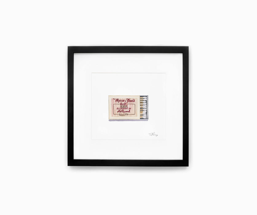 Musso & Frank Matchbook Print