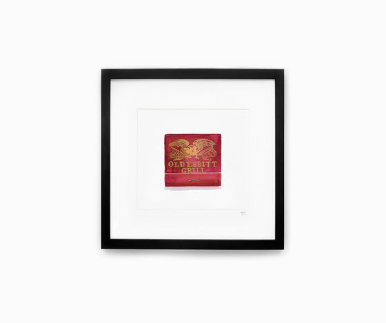 Old Ebbitt Grill Matchbook Print