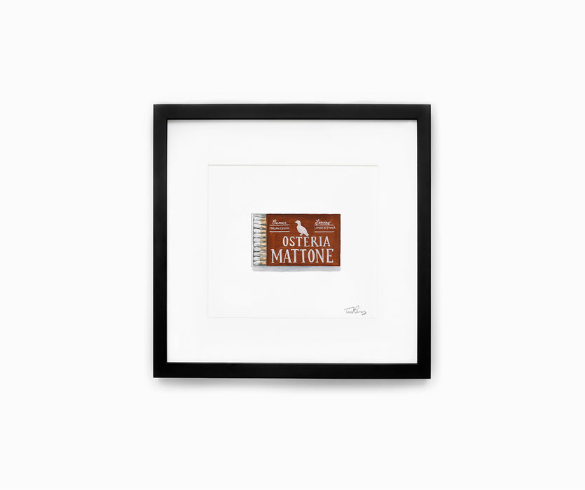 Osteria Mattone Matchbook Print