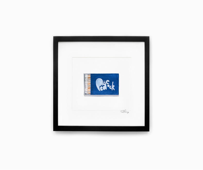 The Peacock Matchbook Print