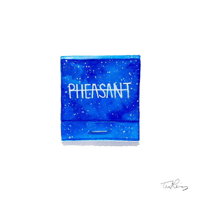 Pheasant Matchbook Print