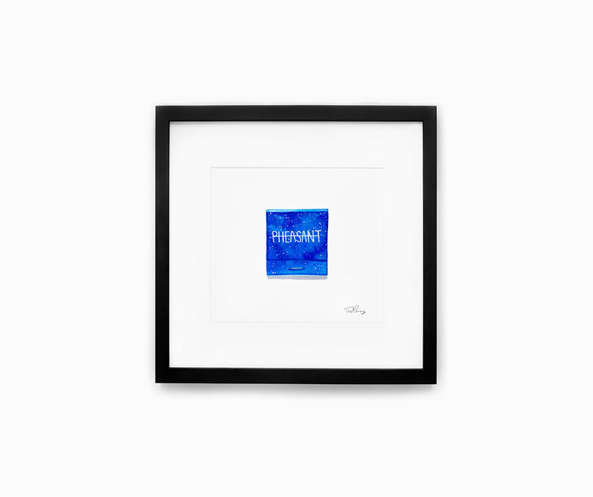 Pheasant Matchbook Print