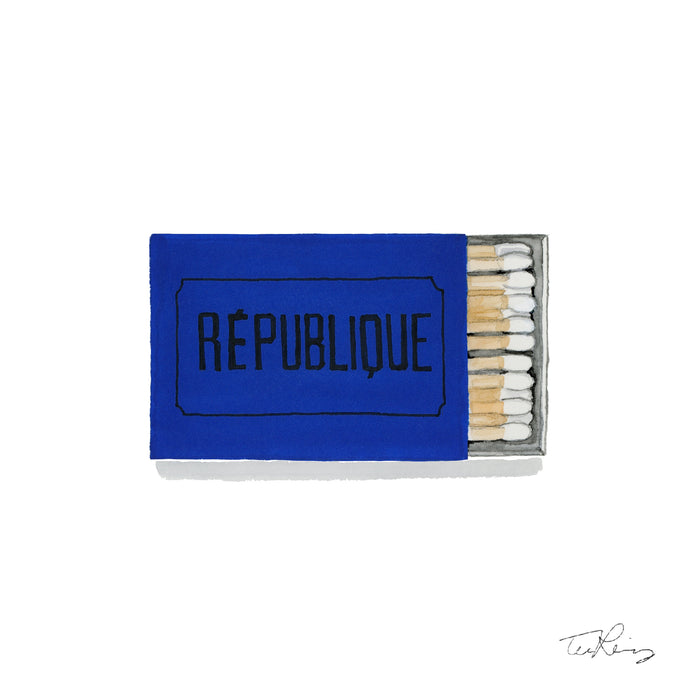 Republique Matchbook Print