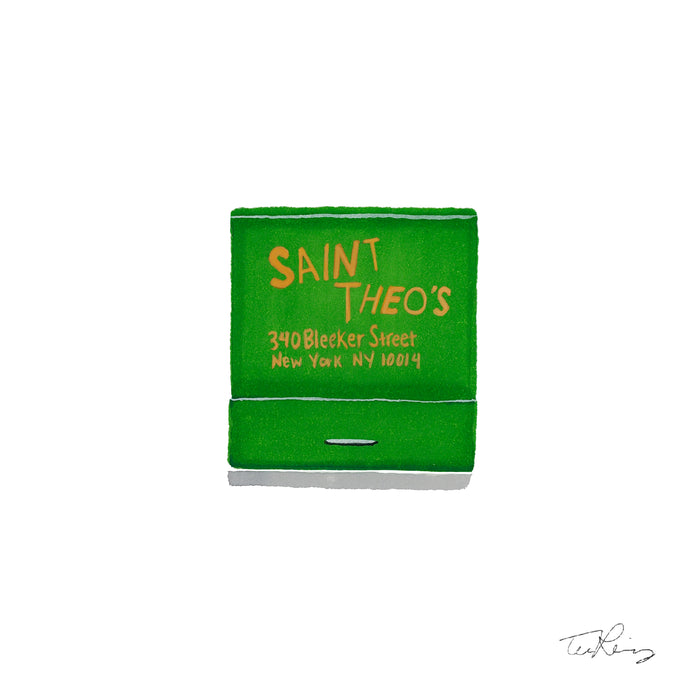 Saint Theo's Matchbook Print