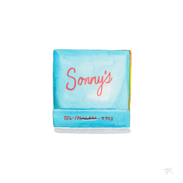 Sonny's Matchbook Print