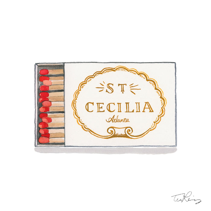 St. Cecilia Matchbook Print
