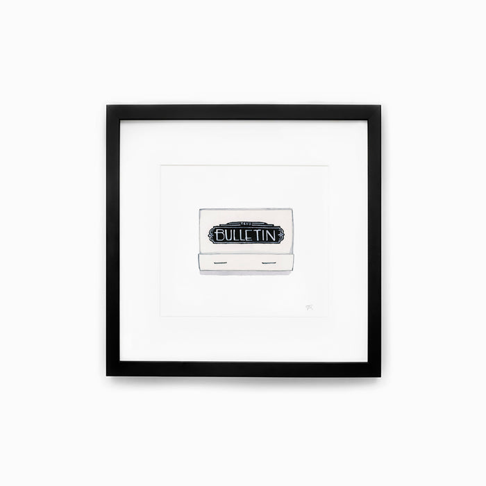 Ted's Bulletin Matchbook Print