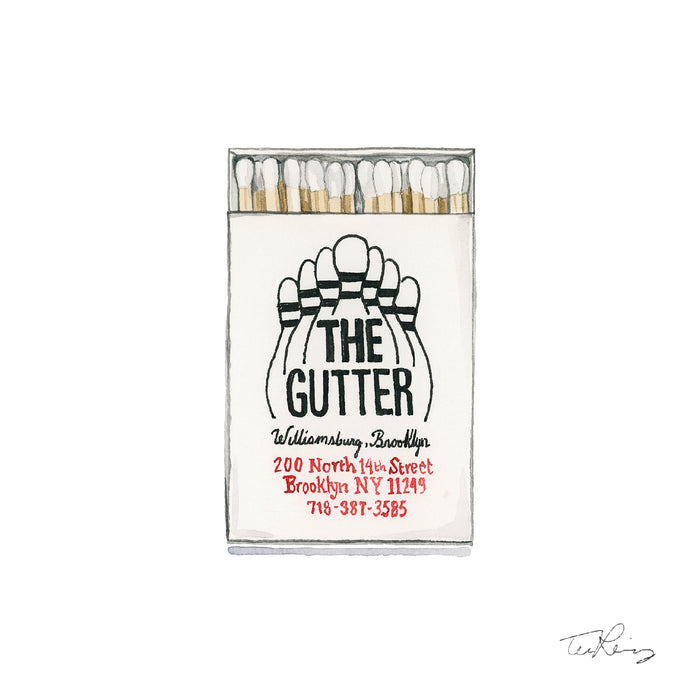 The Gutter Matchbook Print