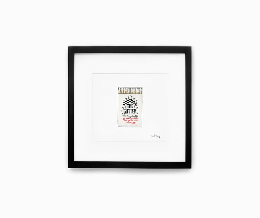 The Gutter Matchbook Print
