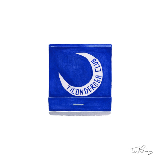 Ticonderoga Club Matchbook Print