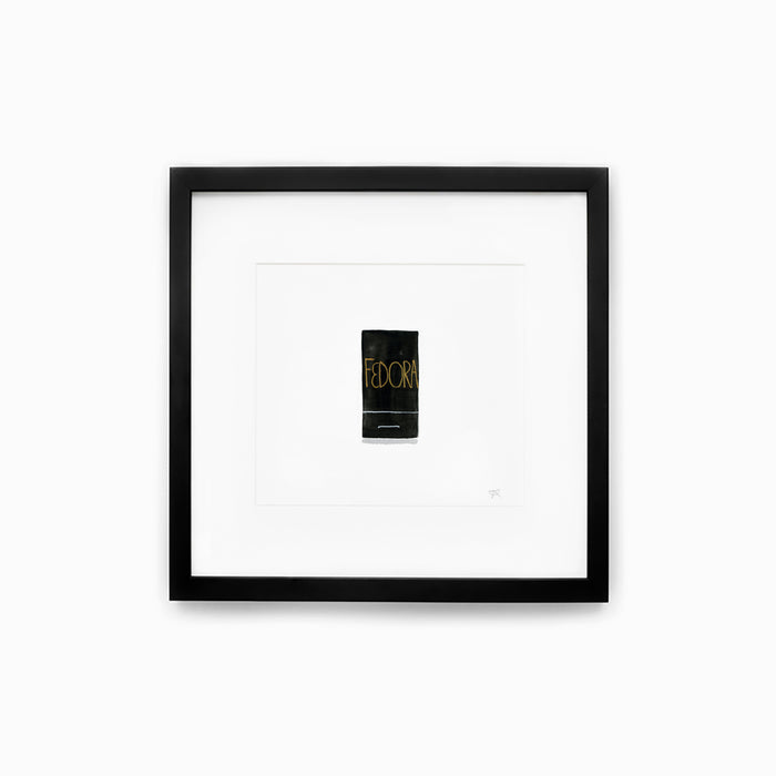 Fedora Matchbook Print